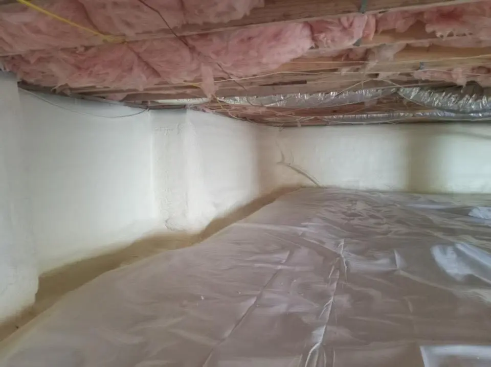 Crawl space encapsulation with closed-cell spray foam for Roof Waterproofing in Coos Bay